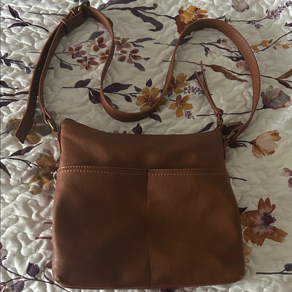 Elegant Brown Crossbody Bag